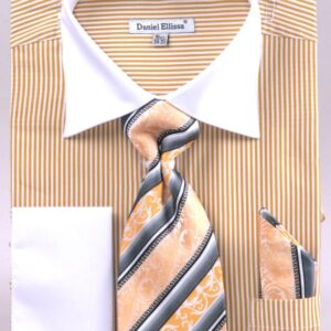 Daniel Ellissa Two Tone French Cuff Dress Shirt