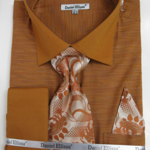Daniel Ellissa Men's French Cuff Dress Shirt