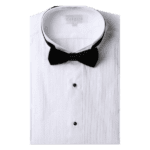 Wingtip Collar Tuxedo Shirt w/Bowtie & Stud Buttons