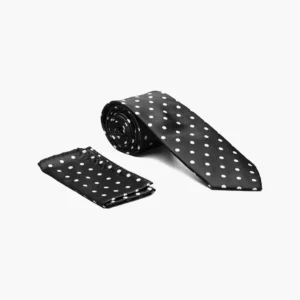 Stacy Adams SA402 Homer Satin Dot Tie w/Hanky