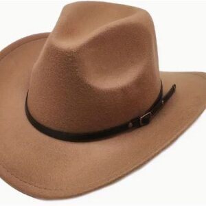 Unisex Vintage Felt Western Cowboy Hat