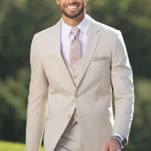 Michael Kors Tan Performance Stretch Wedding Suit