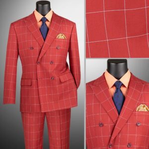 Vinci MDW-1 Modern Fit Double Breasted Suit