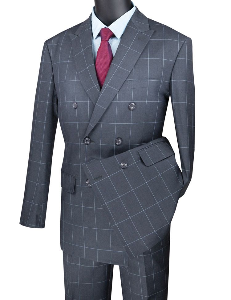 Vinci MDW-1 Modern Fit Double Breasted Suit - Image 5