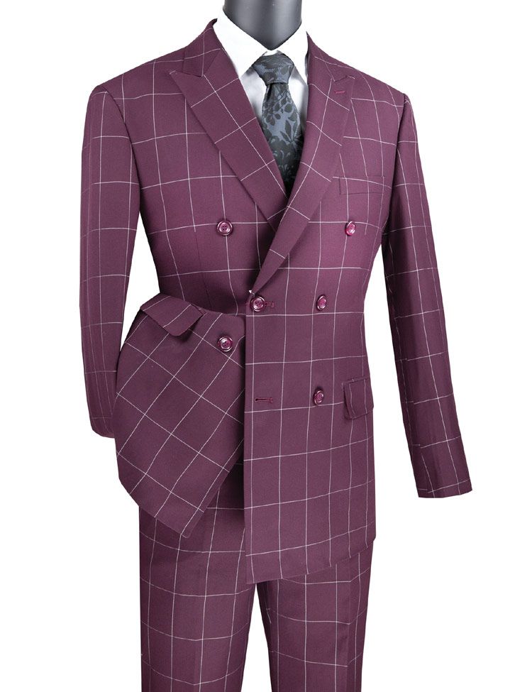 Vinci MDW-1 Modern Fit Double Breasted Suit - Image 6