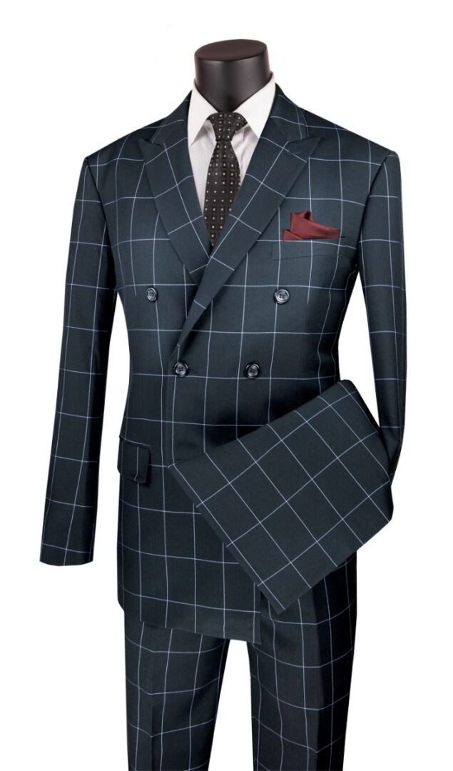 Vinci MDW-1 Modern Fit Double Breasted Suit - Image 2