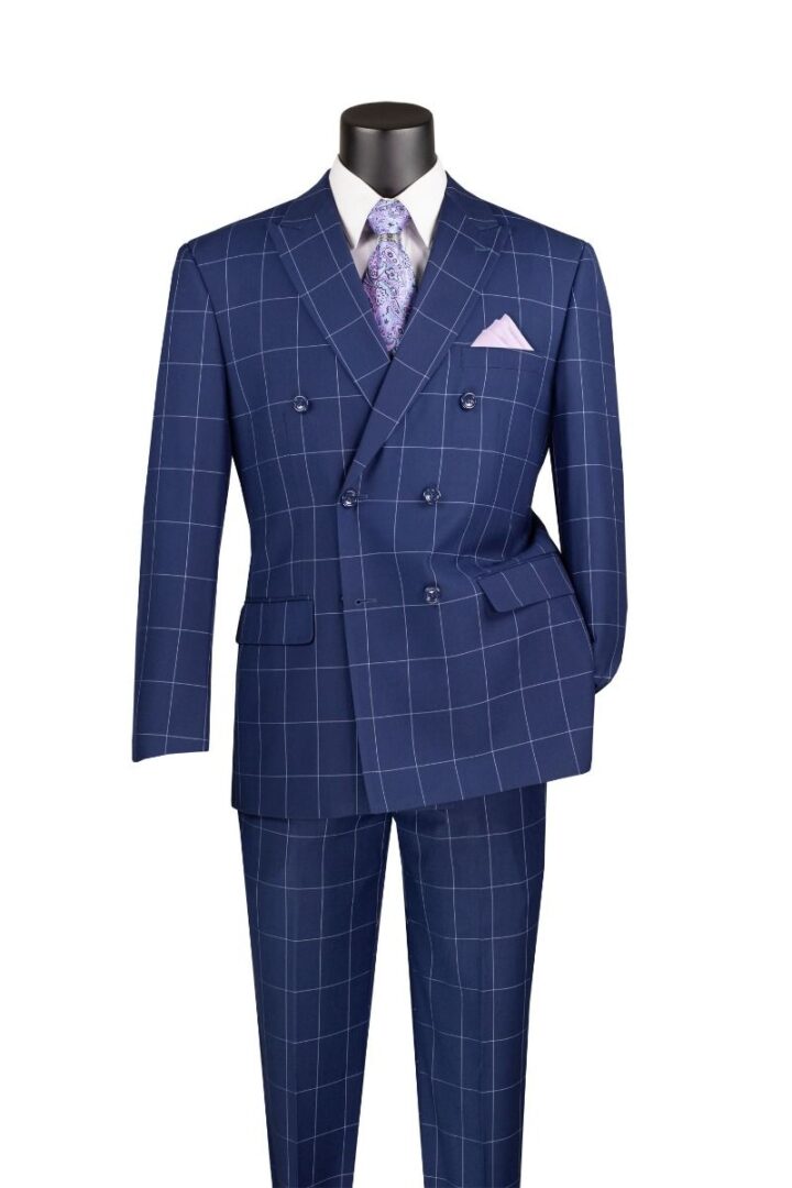 Vinci MDW-1 Modern Fit Double Breasted Suit - Image 3