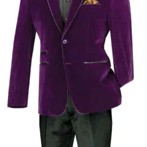 Vinci BS-02 Slim Fit Velvet Blazers