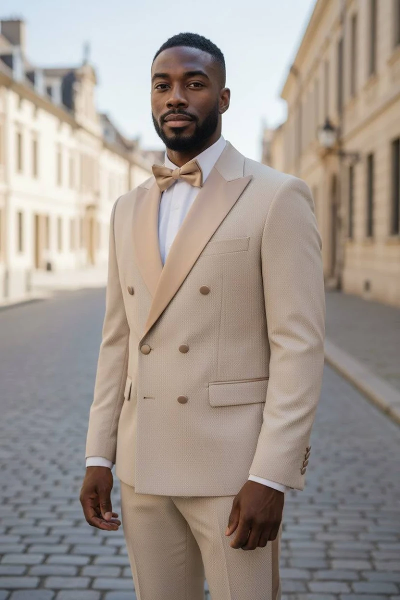 Vinci TMDB-1 Modern Fit Textured Tuxedo - Image 2