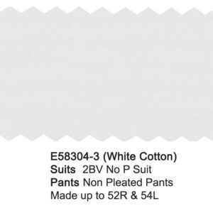 White Cotton E58304-3 Enzo Tovare Suit