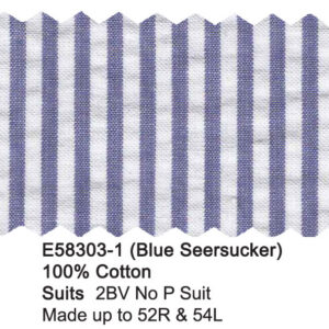 Blue Seersucker E58303-1 Enzo Tovare Suit