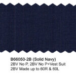 Solid Navy B66050-2B Bertolini Wool Stretch Suit