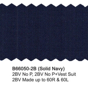 Solid Navy B66050-2B Bertolini Wool Stretch Suit