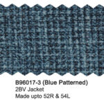 Blue Patterned B96017-3 Bertolini Jacket