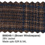 Brown Windowpane B66048-1 Bertolini Jacket