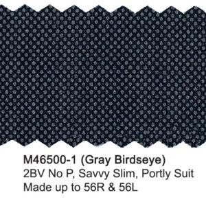 Gray Birdseye M46500-1 Wool Mantoni Suit