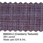 Cranberry textured jacket fabric swatch