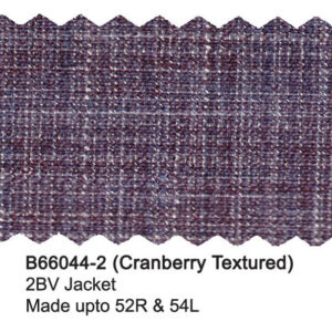 Cranberry textured jacket fabric swatch