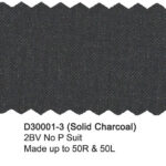 Solid Charcoal D30001-3 Dray Scott Suit