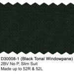Black Tonal Windowpane D30008-1 Dray Scott Suit
