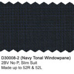 Navy Tonal Windowpane D30008-2 Dray Scott Suit