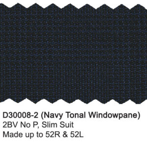 Navy Tonal Windowpane D30008-2 Dray Scott Suit