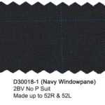 Navy Windowpane D30018-1 Dray Scott Suit