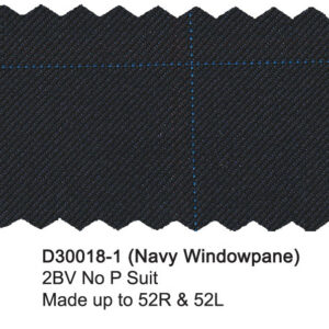 Navy Windowpane D30018-1 Dray Scott Suit