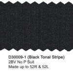 Black Tonal Stripe D30009-1 Dray Scott Suit