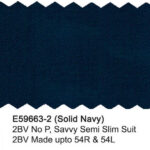 Solid Navy E59663-2 Enzo Tovare Suit