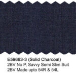 Solid Charcoal E59663-3 Enzo Tovare Suit