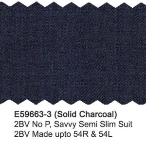 Solid Charcoal E59663-3 Enzo Tovare Suit