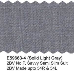 Solid Light Gray E59663-4 Enzo Tovare Suit