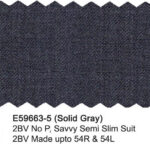 Solid Grey E59663-5 Enzo Tovare Suit