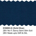 Solid Blue E59663-6 Enzo Tovare Suit