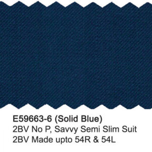 Solid Blue E59663-6 Enzo Tovare Suit