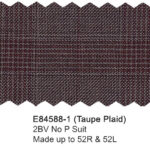 Taupe Plaid E84588-1 Enzo Tovare Suit