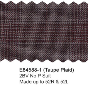 Taupe Plaid E84588-1 Enzo Tovare Suit