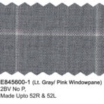 Lt Gray/Pink Windowpane E84600-1 Enzo Tovare Suit