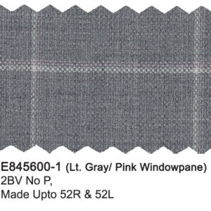 Lt Gray/Pink Windowpane E84600-1 Enzo Tovare Suit