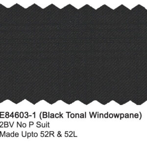 Black Tonal Windowpane E84603-1 Enzo Tovare Suit