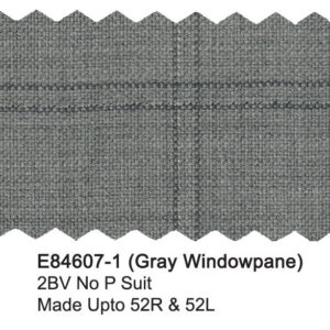 Gray Windowpane E84607-1 Enzo Tovare Suit