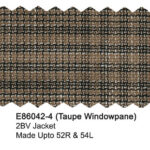 Taupe Windowpane E86042-4 Enzo Tovare Jacket