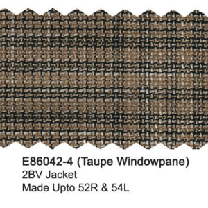 Taupe Windowpane E86042-4 Enzo Tovare Jacket