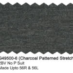 Charcoal Patterned G49500-6 Giorgio Fiorelli Stretch Suit