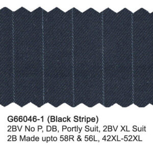 Black Stripe G66046-1 Giorgio Fiorelli Suit