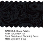 Black Paisley G79696-1 Giorgio Fiorelli Tuxedo