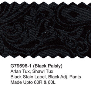 Black Paisley G79696-1 Giorgio Fiorelli Tuxedo 