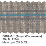 Taupe Windowpane G79741-1 Giorgio Fiorelli Suit