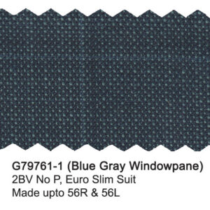 Blue Gray G79761-1 Windowpane Giorgio Fiorelli Suit